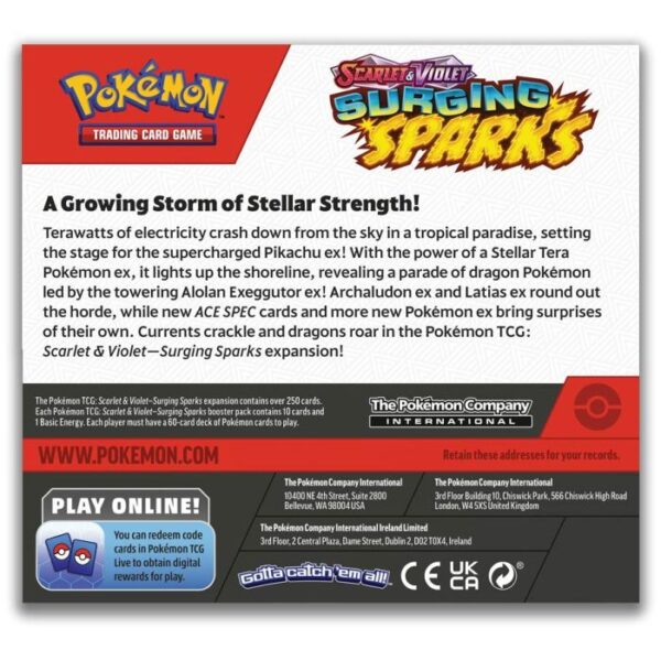 Pokémon TCG: Scarlet & Violet 8: Surging Sparks: Booster Display - Image 3